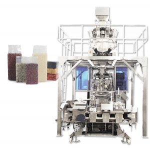 Ավտոմատ աղյուսի տիպի վակուումային տոպրակի ձևավորում հացահատիկի համար լցնող փաթեթավորման մեքենա